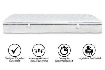 Komfortschaummatratze Matratze 23 cm Höhe, 5 Zonen Spezial Perforierung, 3D Klimaband, ALX - Deluxe