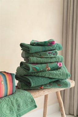 PiP Studio Handtuch Les Fleurs Green 16X22 Set A 3 Grün 100% Cotton, terry velour, 50, Baumwolle (1-St)