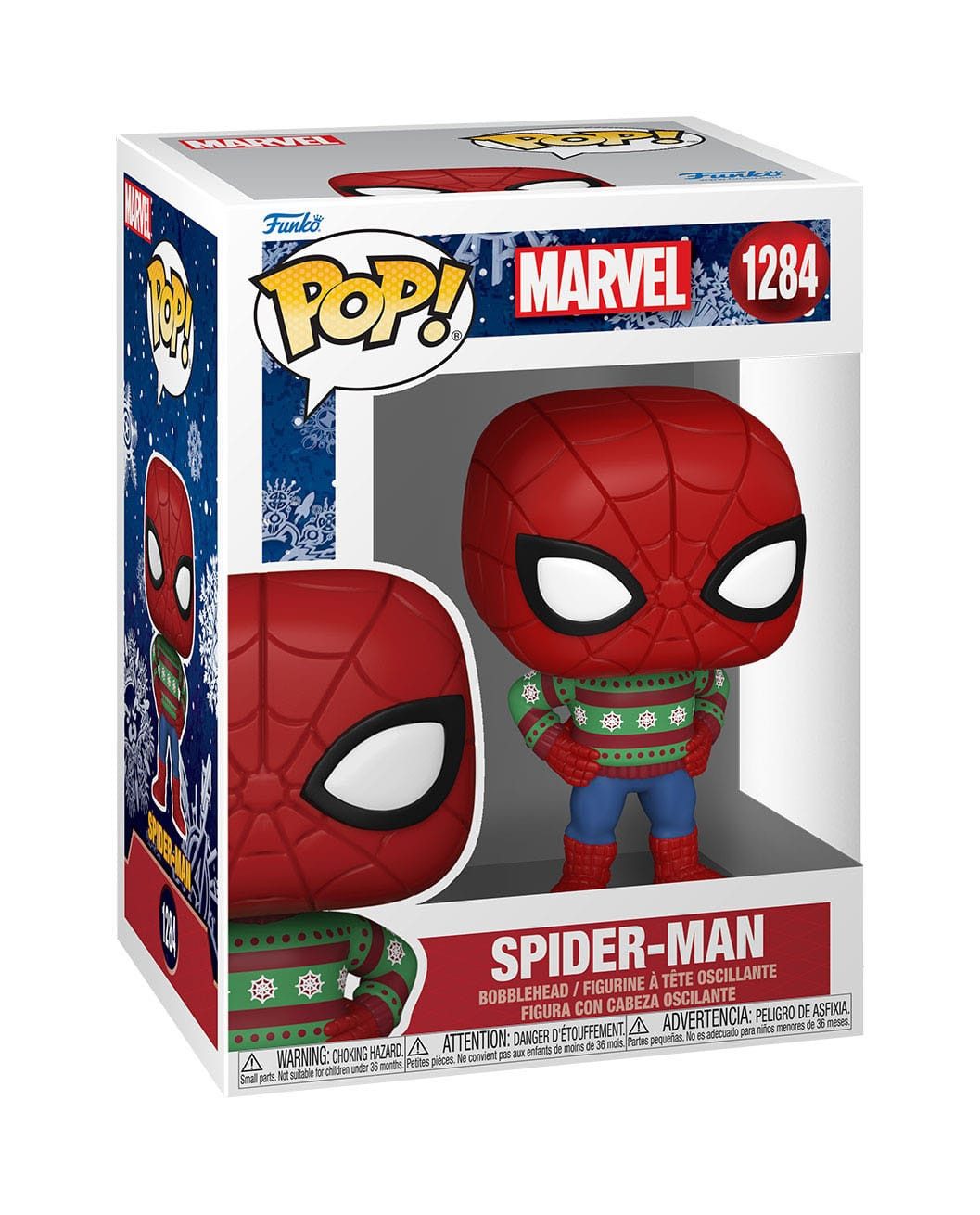 Funko Actionfigur Marvel Holiday POP! Marvel Vinyl Figur Spider-Man 9 cm, (1-tlg), detailreiche Figur aus Vinyl