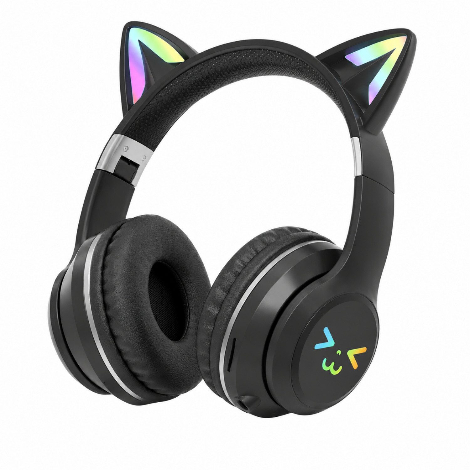 ANYSUN Bluetooth Kopfhörer,RGB-LED-Leuchten,Bluetooth 5.1,HiFi Sound, Over-Ear-Kopfhörer (Bluetooth, 60dB Rauschunterdrückung,Einstellbar,Kopfhörer Bluetooth für Reise)