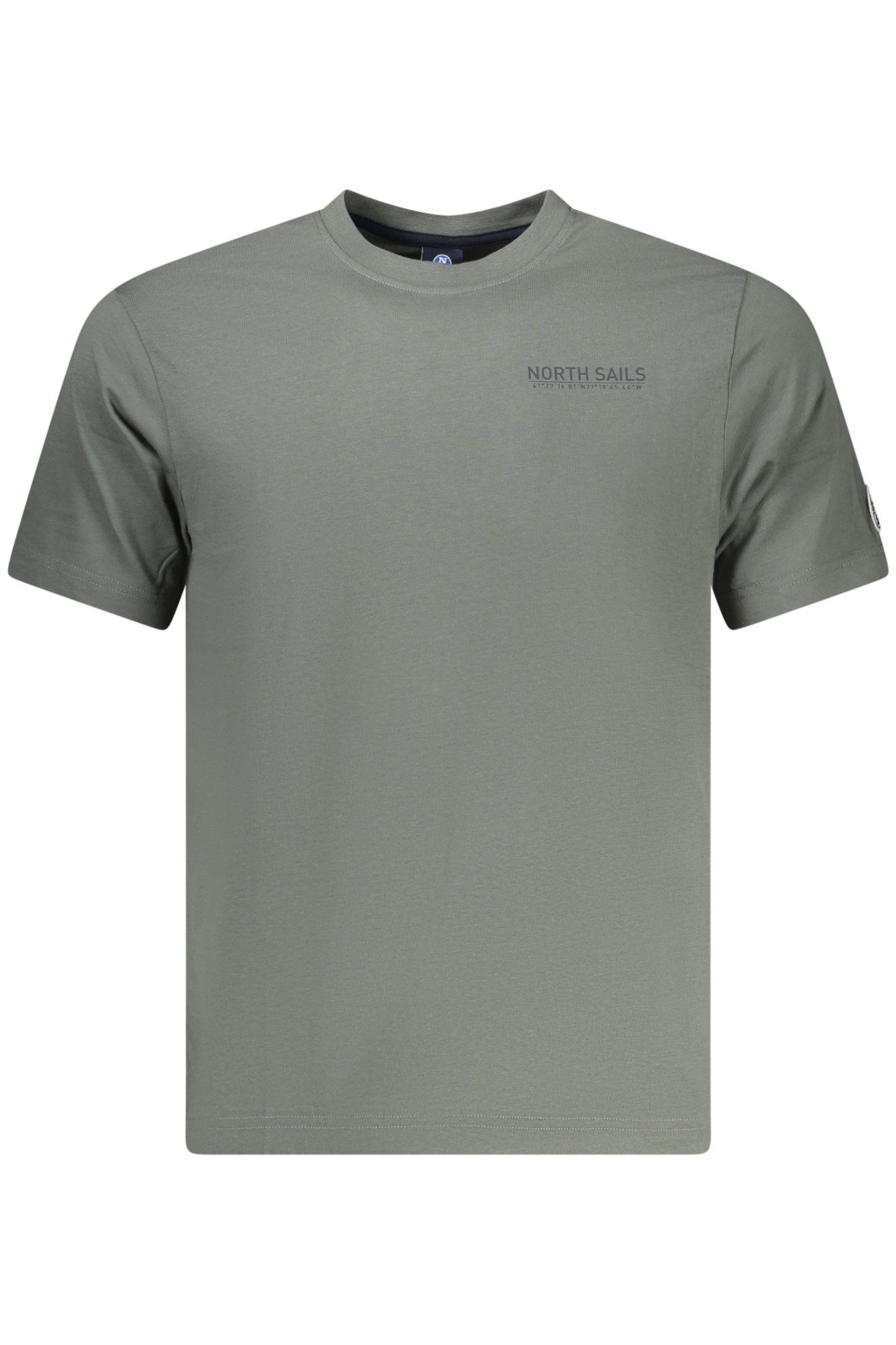 North Sails T-Shirt Grünes Herren-T-Shirt mit Print und Logo –