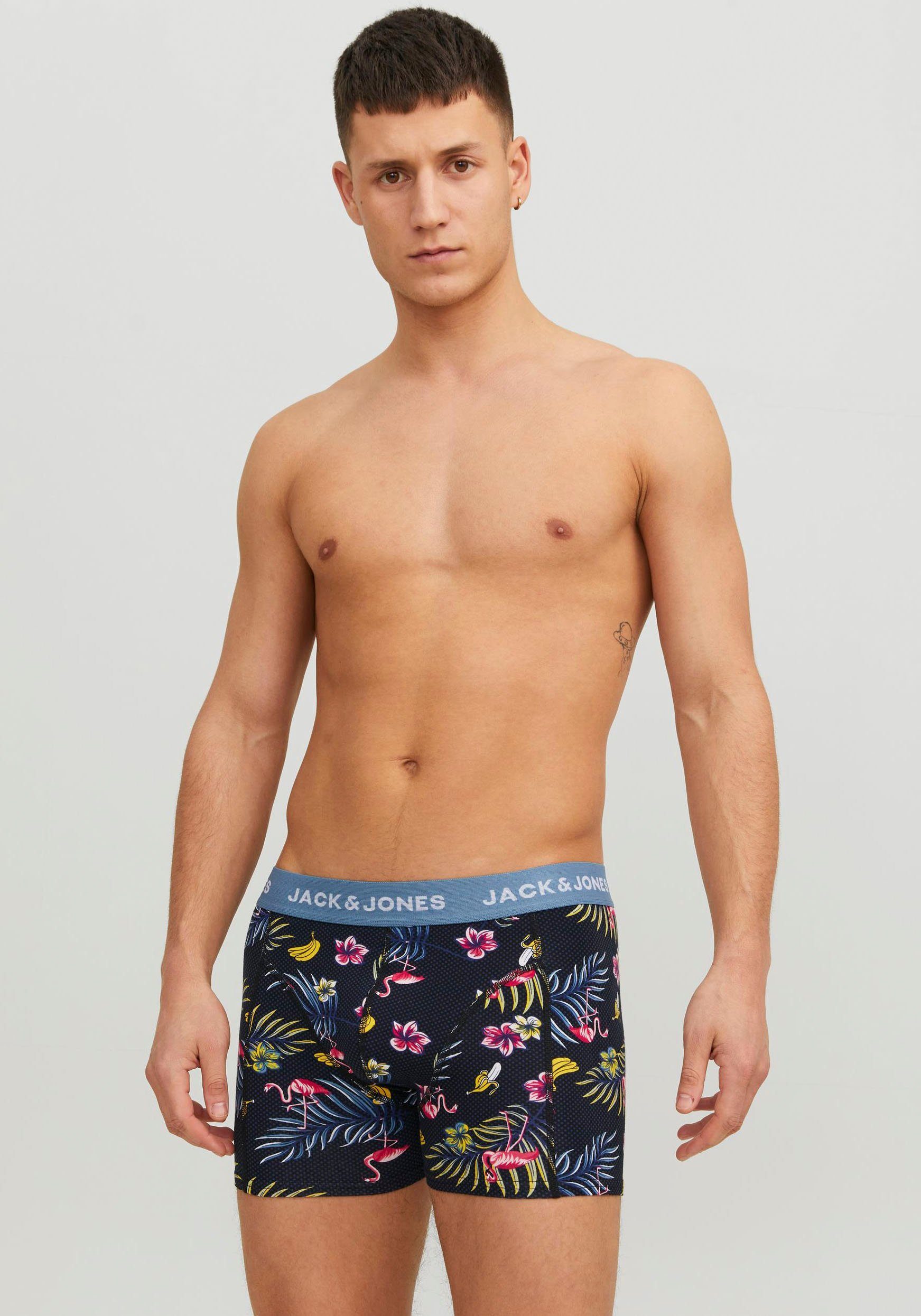 Jack & Jones Trunk JACFLOWER BIRD TRUNKS 3 PACK NOOS (Packung, 3-St)
