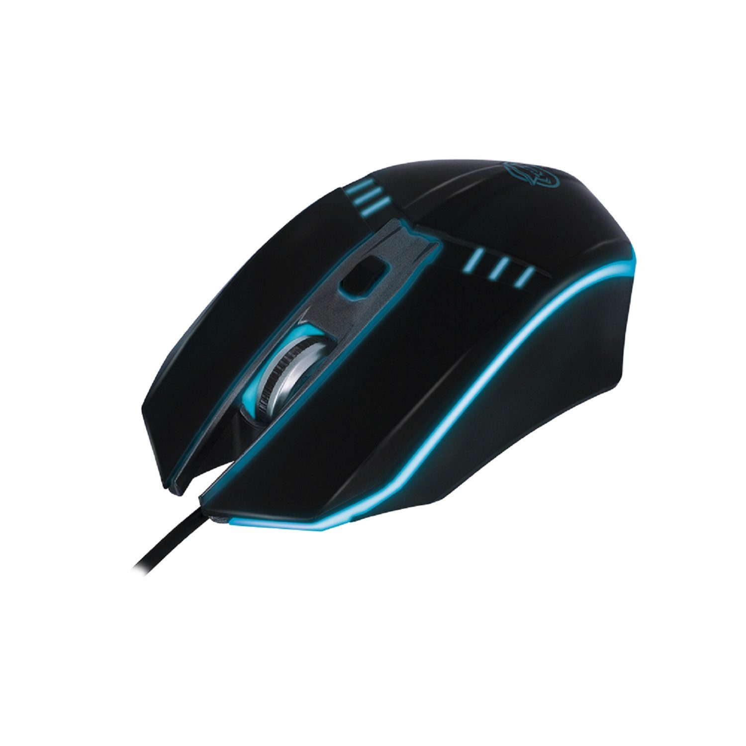 Qware Gaming Maus Dallas Kabelgebundene Maus mit LED-Beleuchtung & 4 Tasten Gaming-Maus