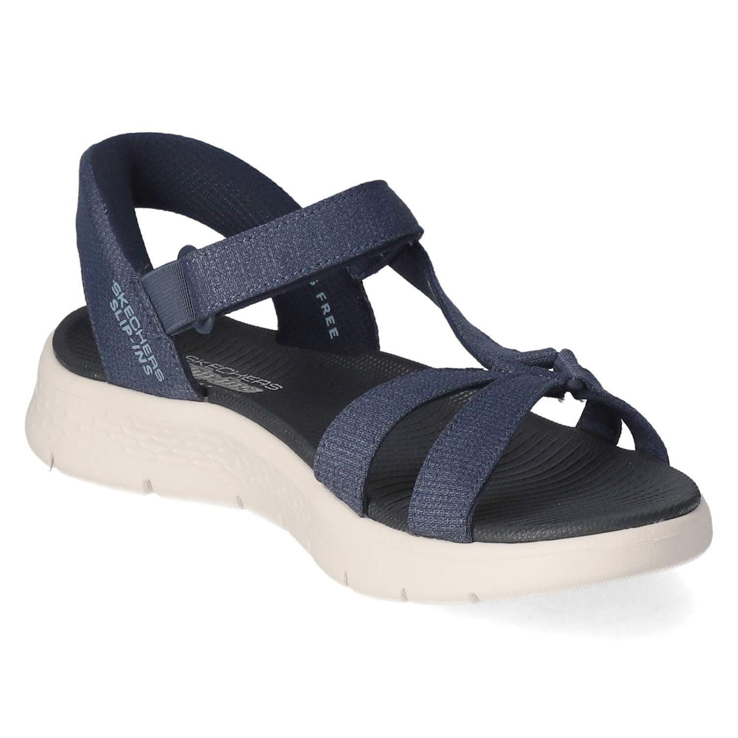 Skechers Skechers Flache Sandalen 141481 NVY Damen Textil blue Sandalette – Bild 5 von 5