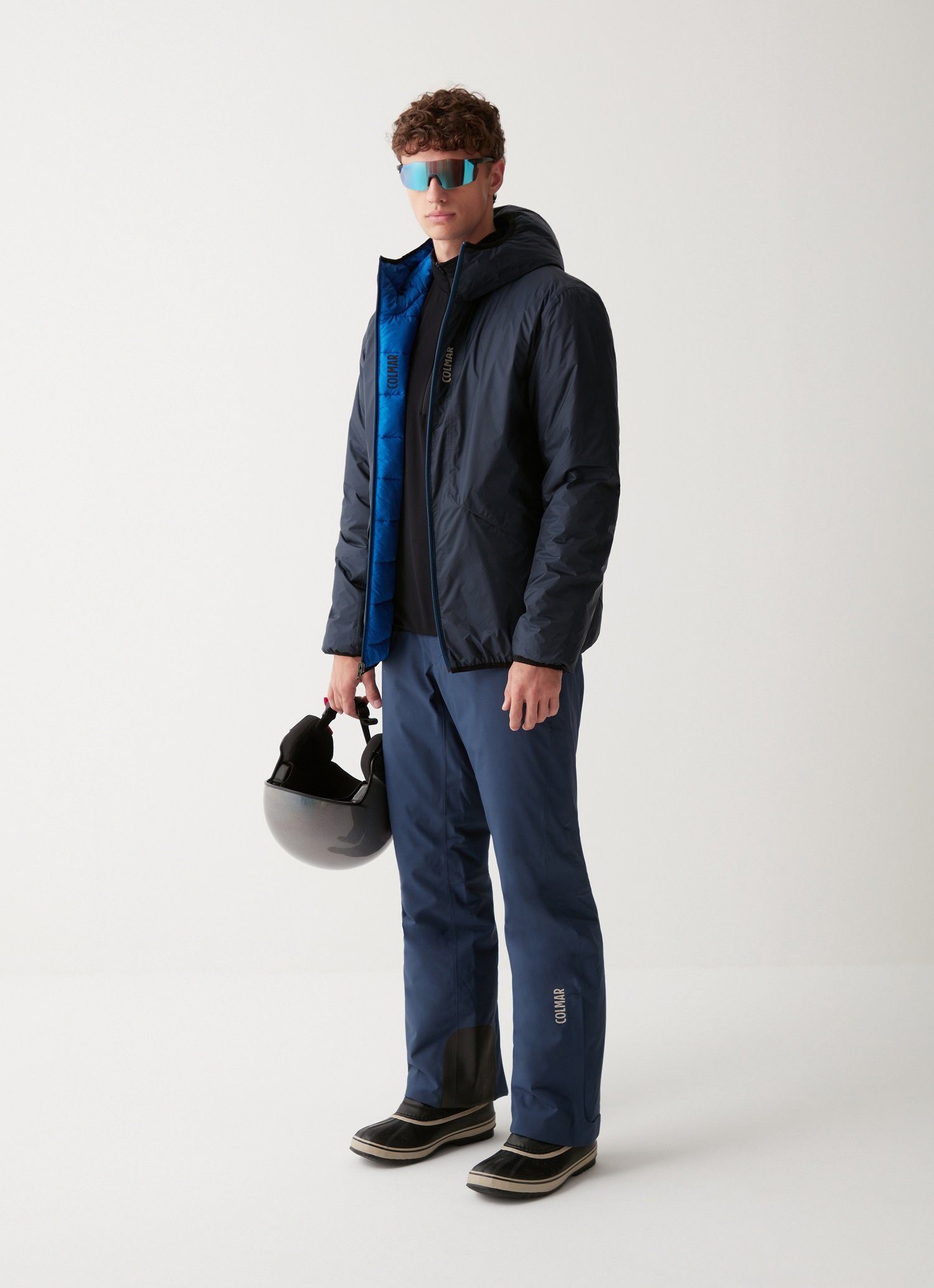 Skijacke (Wendejacke, wasserdicht, atmungsaktiv) blau Herren
