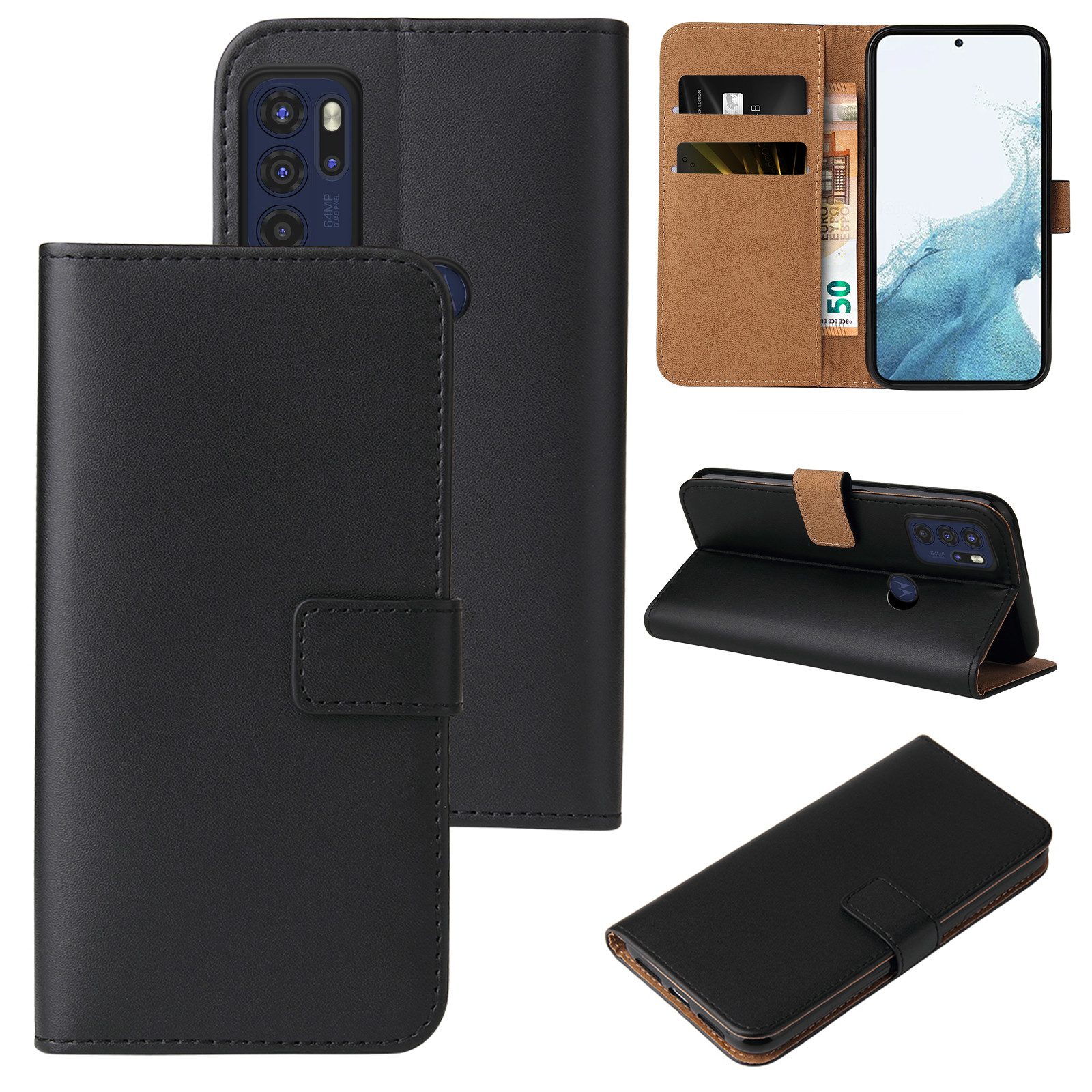 Tec-Expert Handyhülle Klapp Hülle für Motorola Moto G60S 6.8 Zoll, 6.8, Flip Case für Motorola Moto G60S
