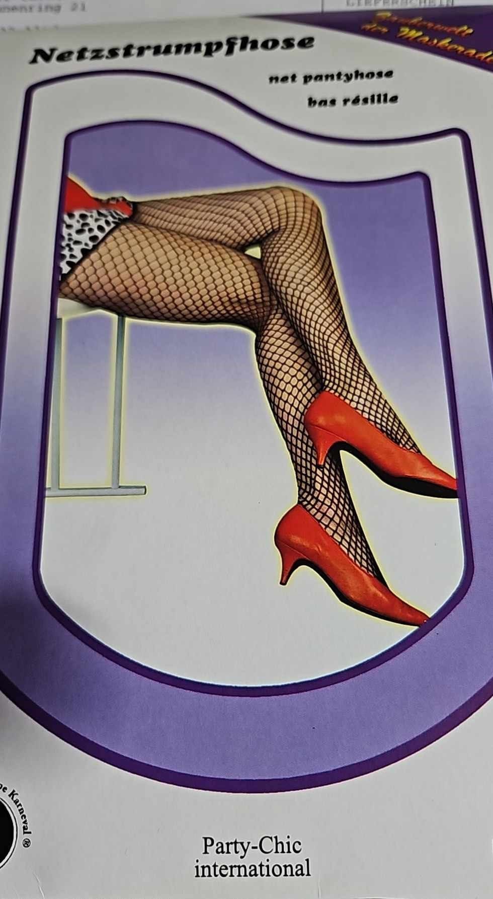 Fries Netzstrumpfhose Nylon Netzstrumpfhose Strumpfhose Schwarz Netz Karneval Fasching Party