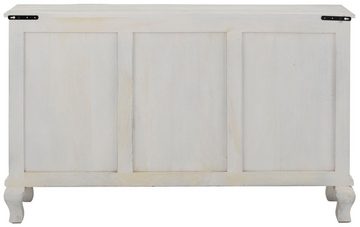 Home affaire Sideboard Rajat, aus Mangoholz und beeidruckenden Türfrontfräsungen, Breite 140 cm