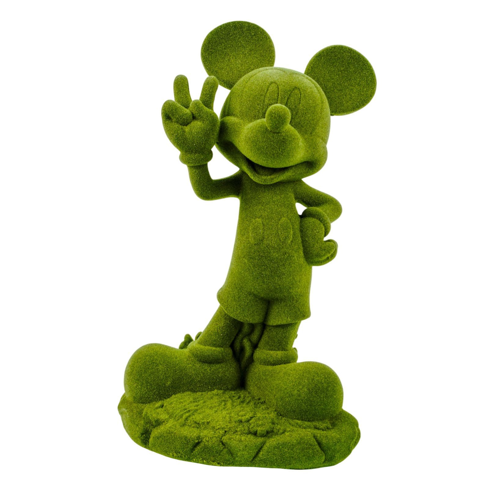 Disney Gartenfigur Mickey Mouse grün beflockt 20,5 cm Offiziell lizenzierte Disney Deko