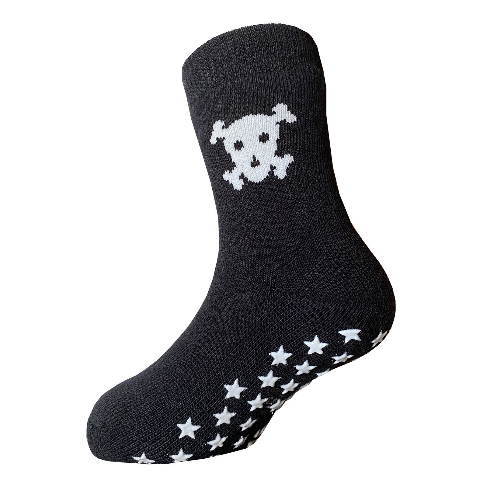 Yalion Langsocken Kinder Baby socken (3 Paar) Anti Rutsch Socken für Jungen Mädchen (Set, 3-Paar, 3 Paar) Rutschfeste Sternen-Noppen