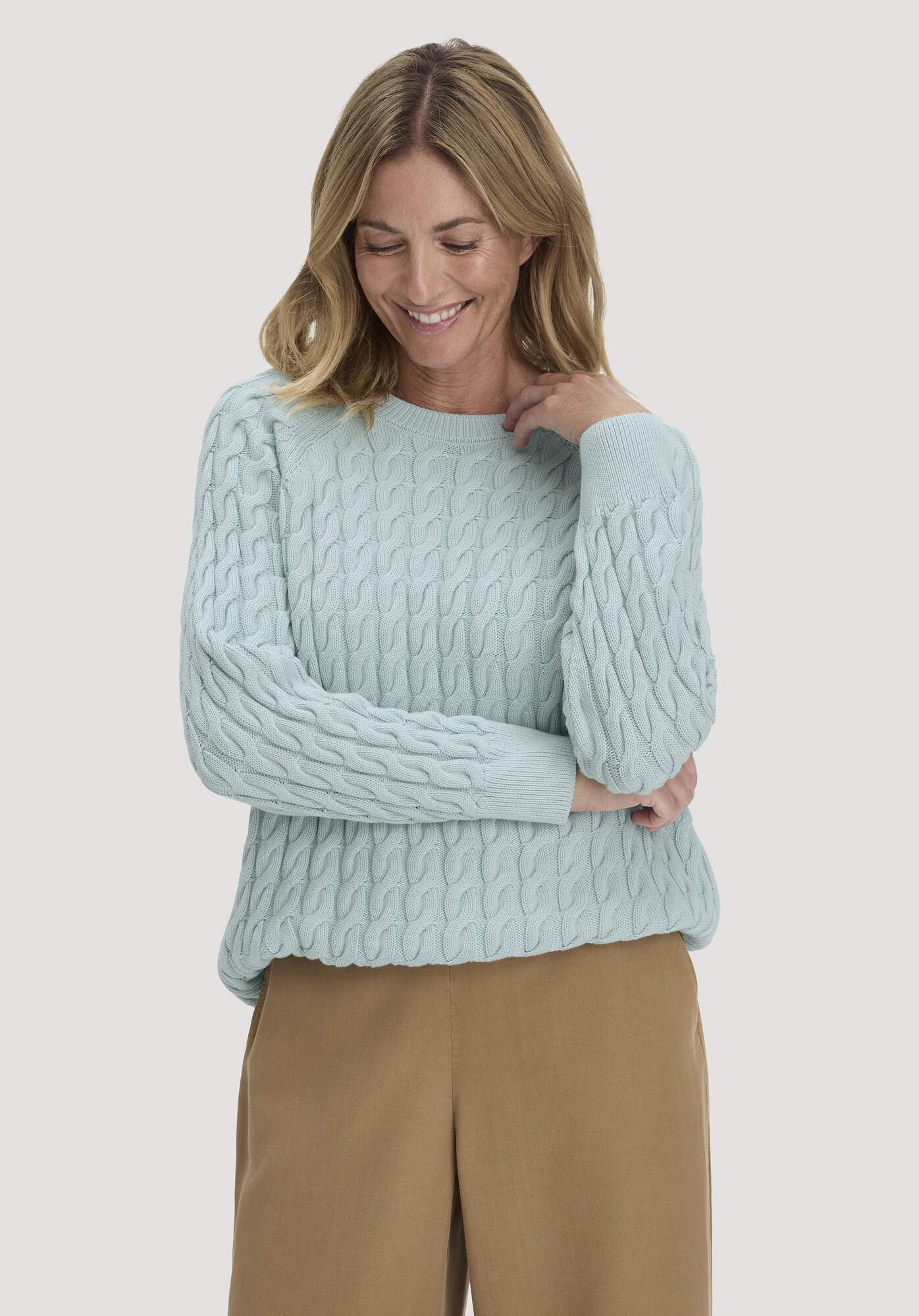 Hessnatur Strickpullover aus reiner Bio-Baumwolle (1-tlg)