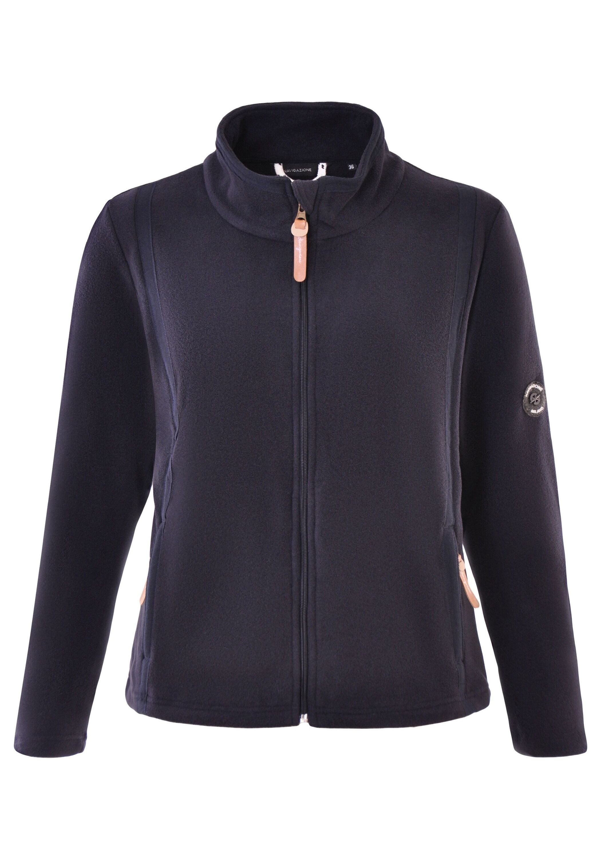 NAVIGAZIONE Fleecejacke mit Zierbändern günstig online kaufen