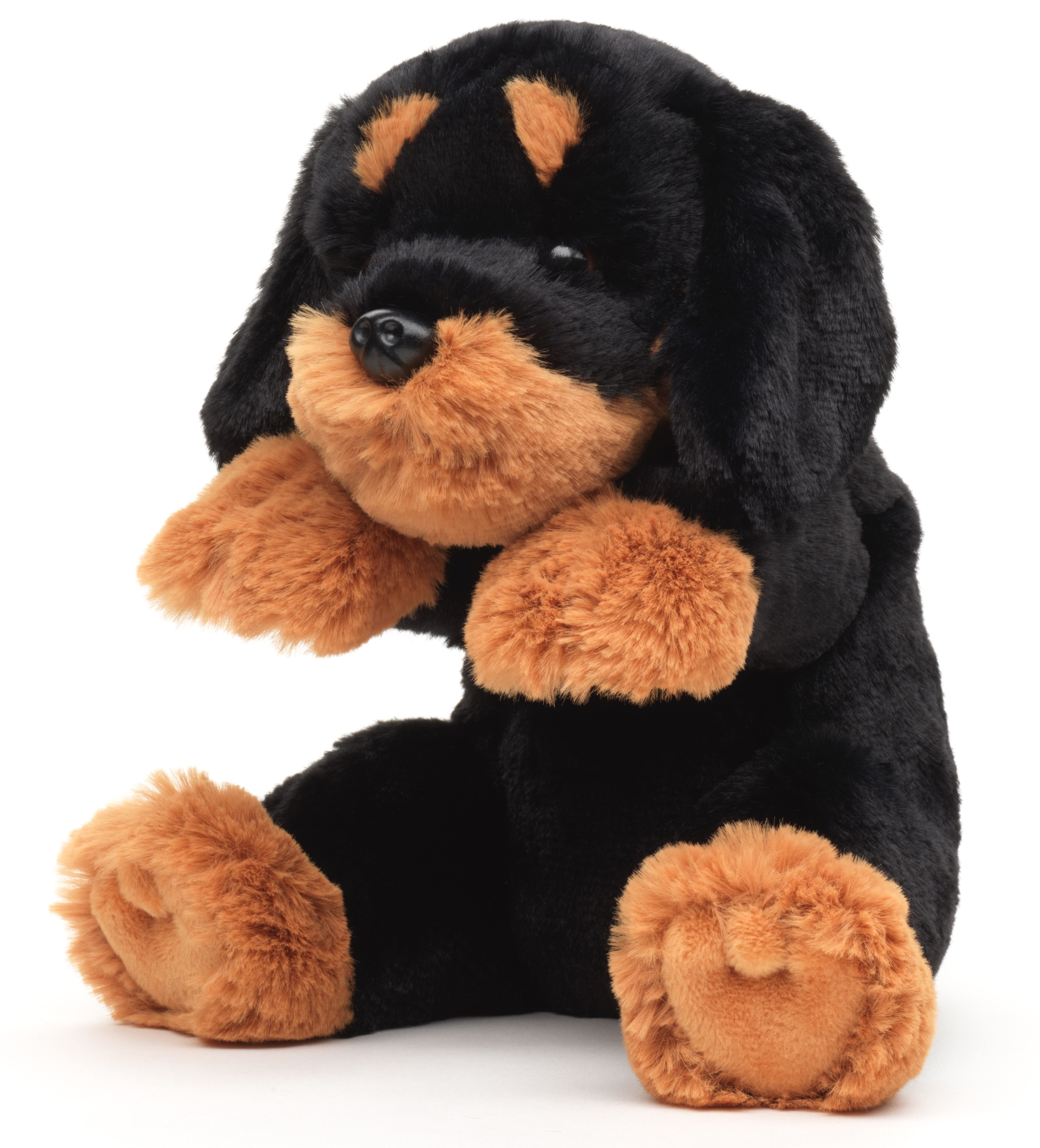 Uni-Toys Kuscheltier Hunde sitzend - 20 cm (Höhe) - verschiedene Modelle - Plüschtier, zu 100 % recyceltes Füllmaterial