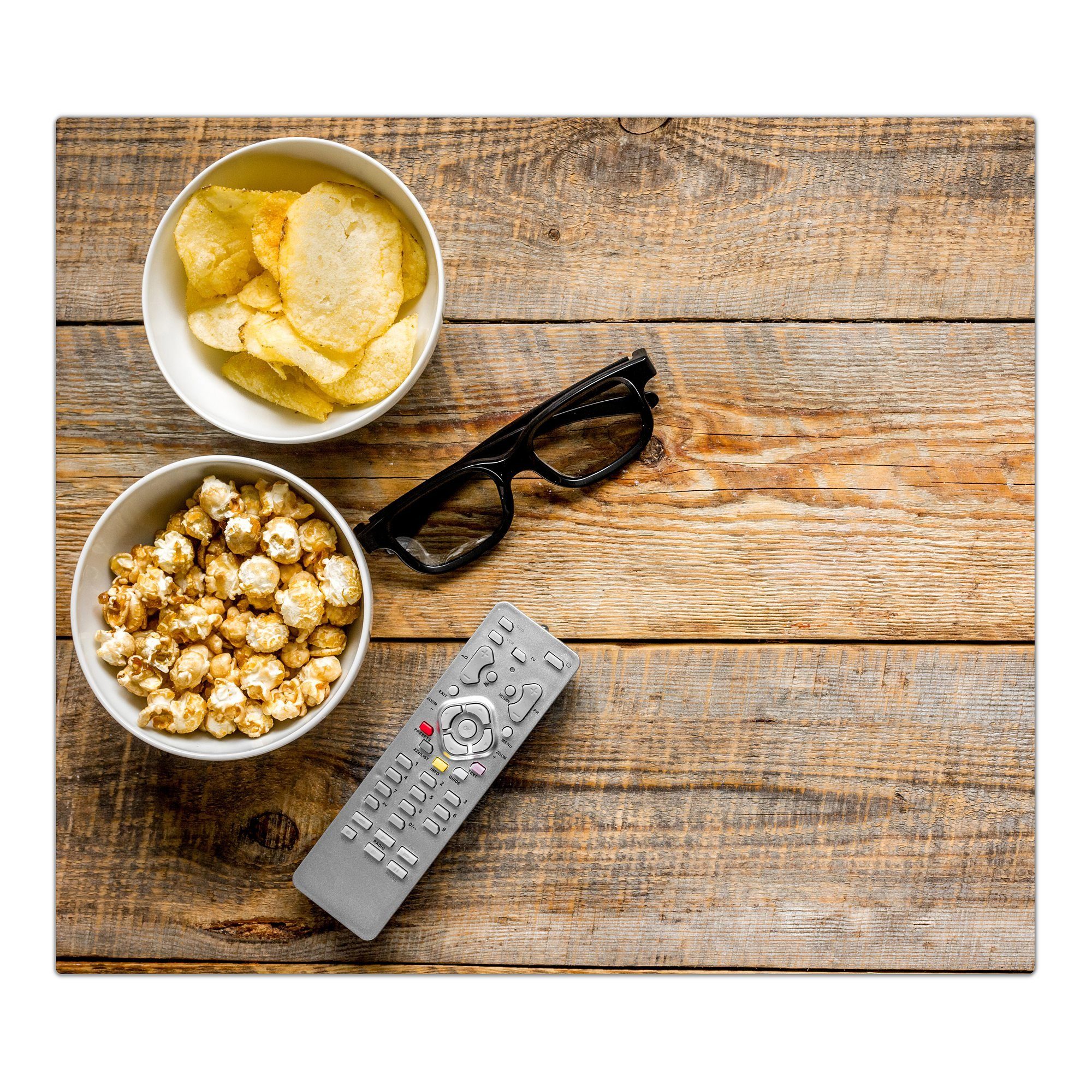 Primedeco Herd-Abdeckplatte Herdabdeckplatte (1 Snacks tlg) Sonnenbrille, aus Glas und Spritzschutz Glas