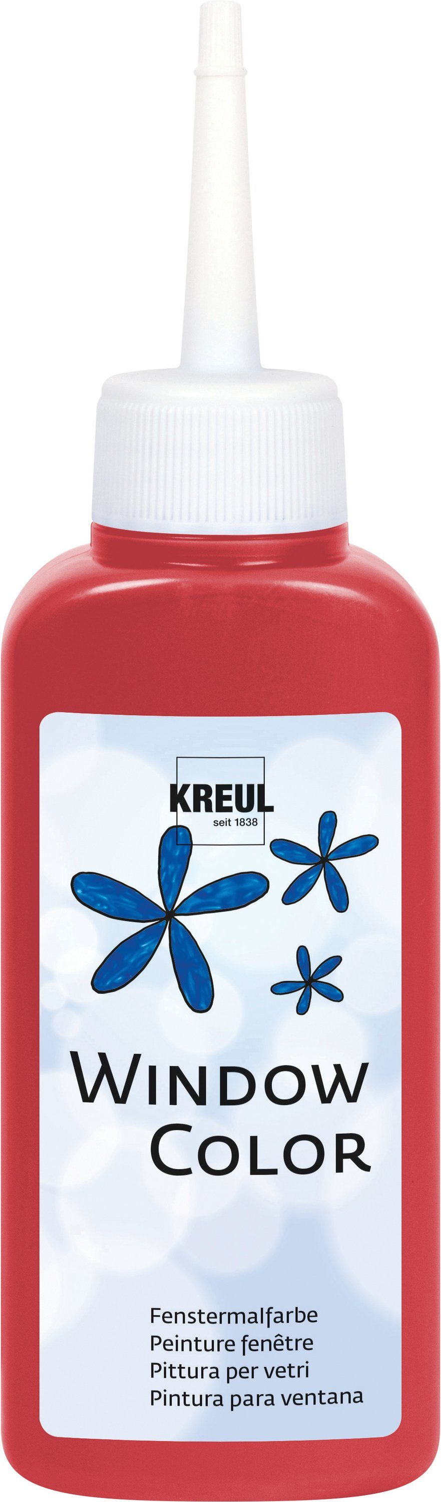 Fenstersticker, Kreul, 80 ml Dunkelrot