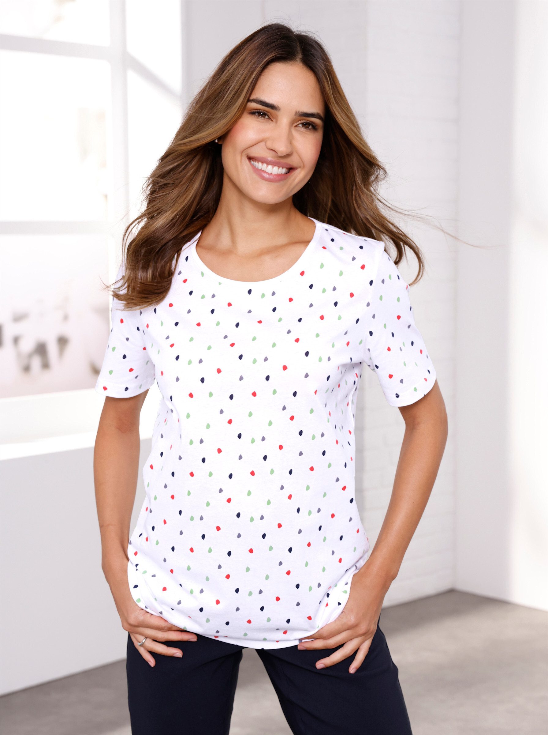 Sieh an! Trainingsshirt Freizeitshirt Kurzarm