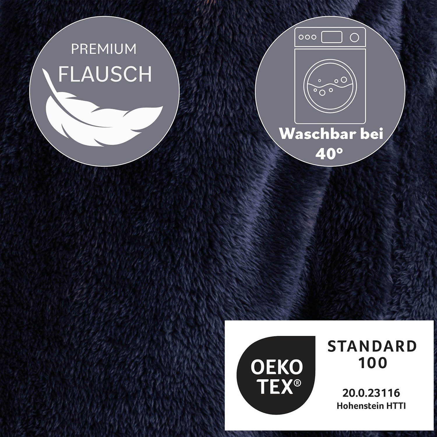Hoodie Ärmeldecke Unisex - flauschig mit Ärmeln - OEKO-TEX zertifiziert