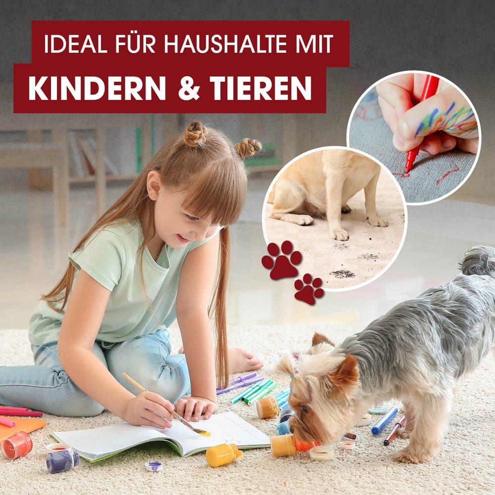 CLEANmaxx Teppichreinigungsgerät Polster- & Teppichreiniger mit Zubehör, 400 W, mit Beutel, Für Teppiche, Sofas & Autositze, 9 kPa – Bild 4 von 5