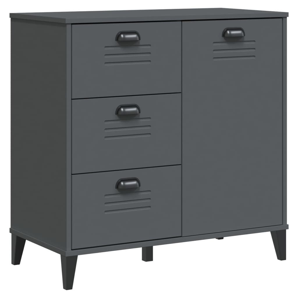 vidaXL Sideboard Sideboard VIKEN Anthrazit 80x40x80 cm Holzwerkstoff (1 St)