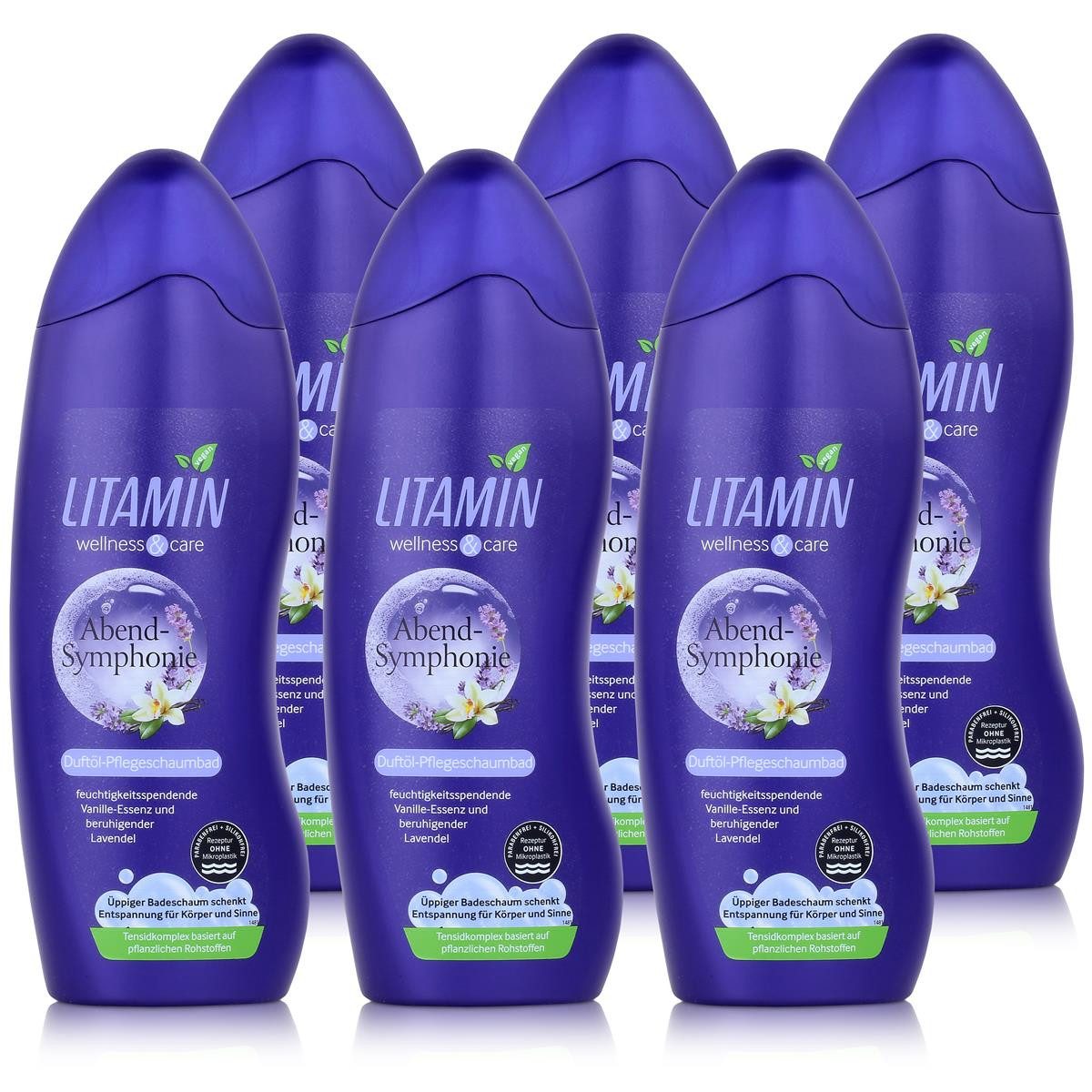 LITAMIN Badeschaum LITAMIN Duftöl-Pflegeschaumbad Abend-Symphonie 750ml Wellnes & Care (6