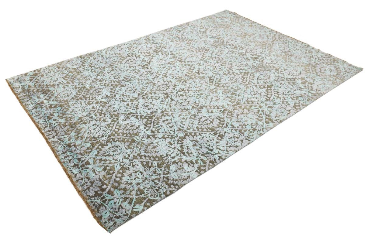 Orientteppich Sindhi 201x298 Handgeknüpfter Nain Moderner Orientteppich Trading, Designteppich, 12 Höhe: mm / rechteckig