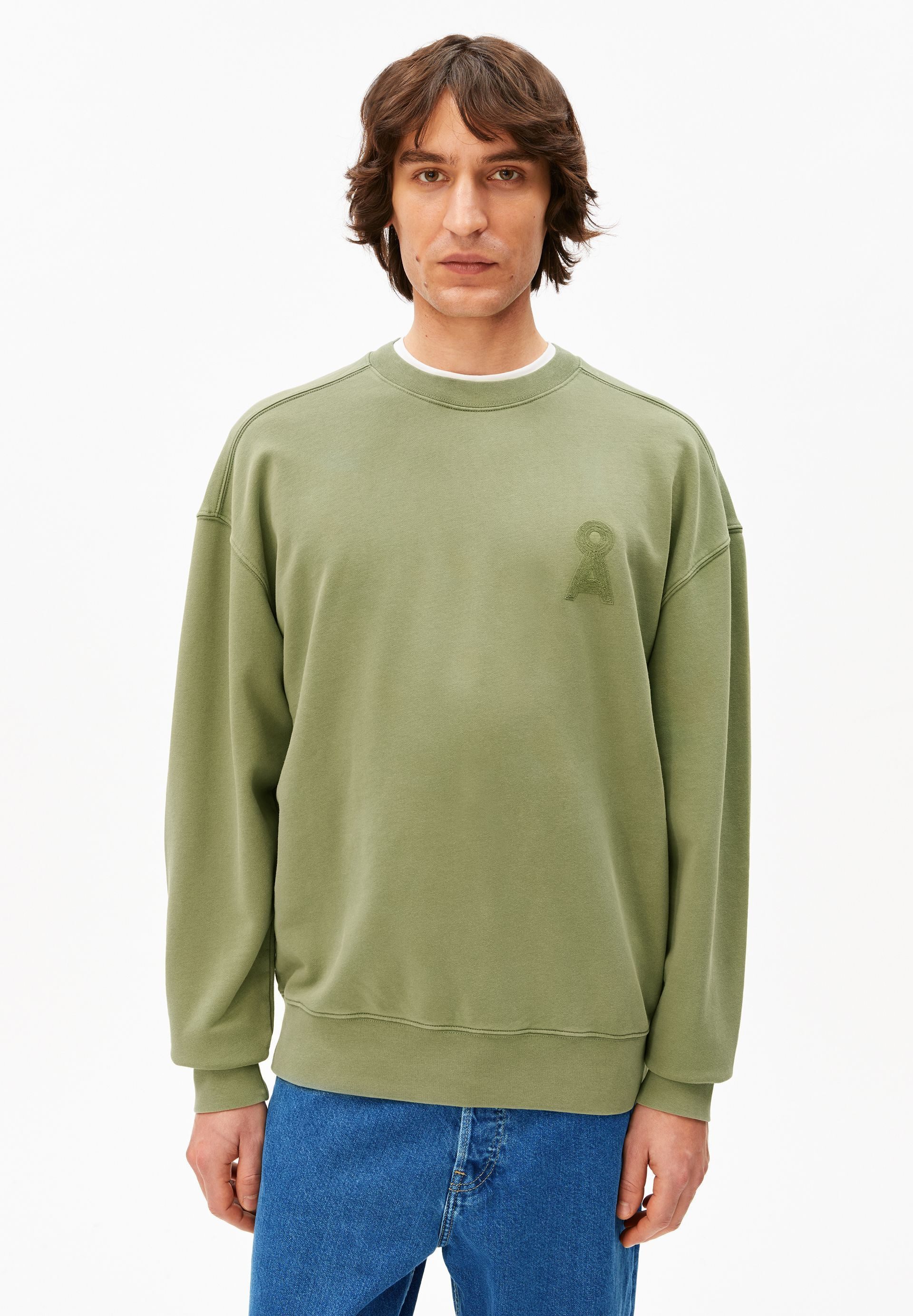 Armedangels Sweatshirt ICONIC Å GMT DYE Pullover aus Bio-Baumwolle Relaxed Fit