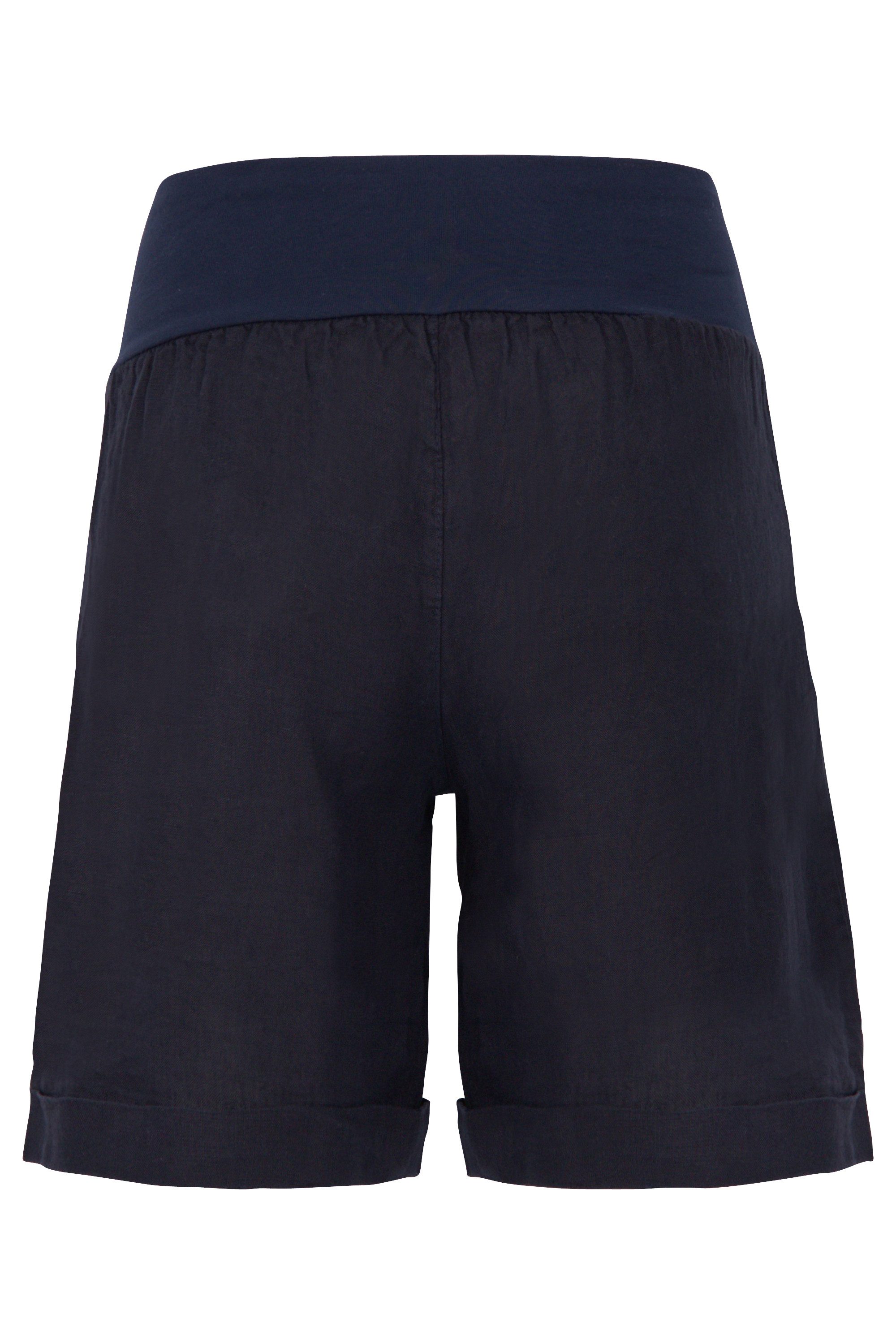 malito more than fashion Leinenhose malito Damen Bermuda aus Leinen, lässige kurze Hose, Shorts für den Bermuda aus Leinen