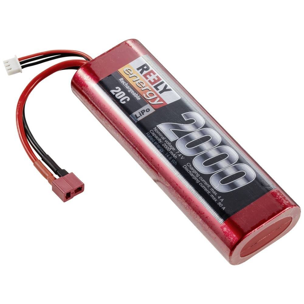 Reely Modellbau-Akkupack (LiPo) 7.4 V 2000 mAh Zellen-Zahl: 2 20 C Akku