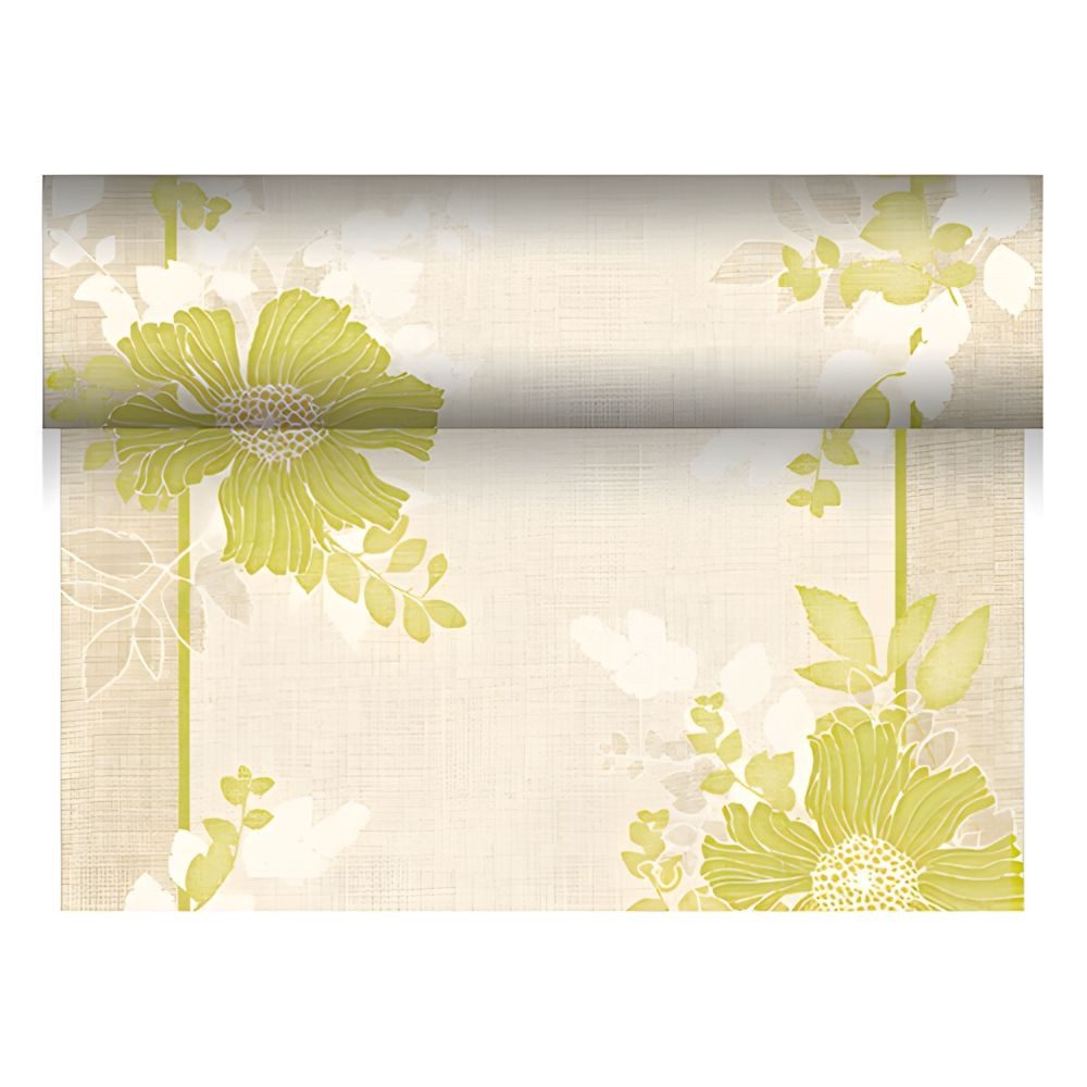 PAPSTAR Tischläufer stoffähnlich PV-Tissue Mix ROYAL Collection 24 m x 40cm grün Annabel