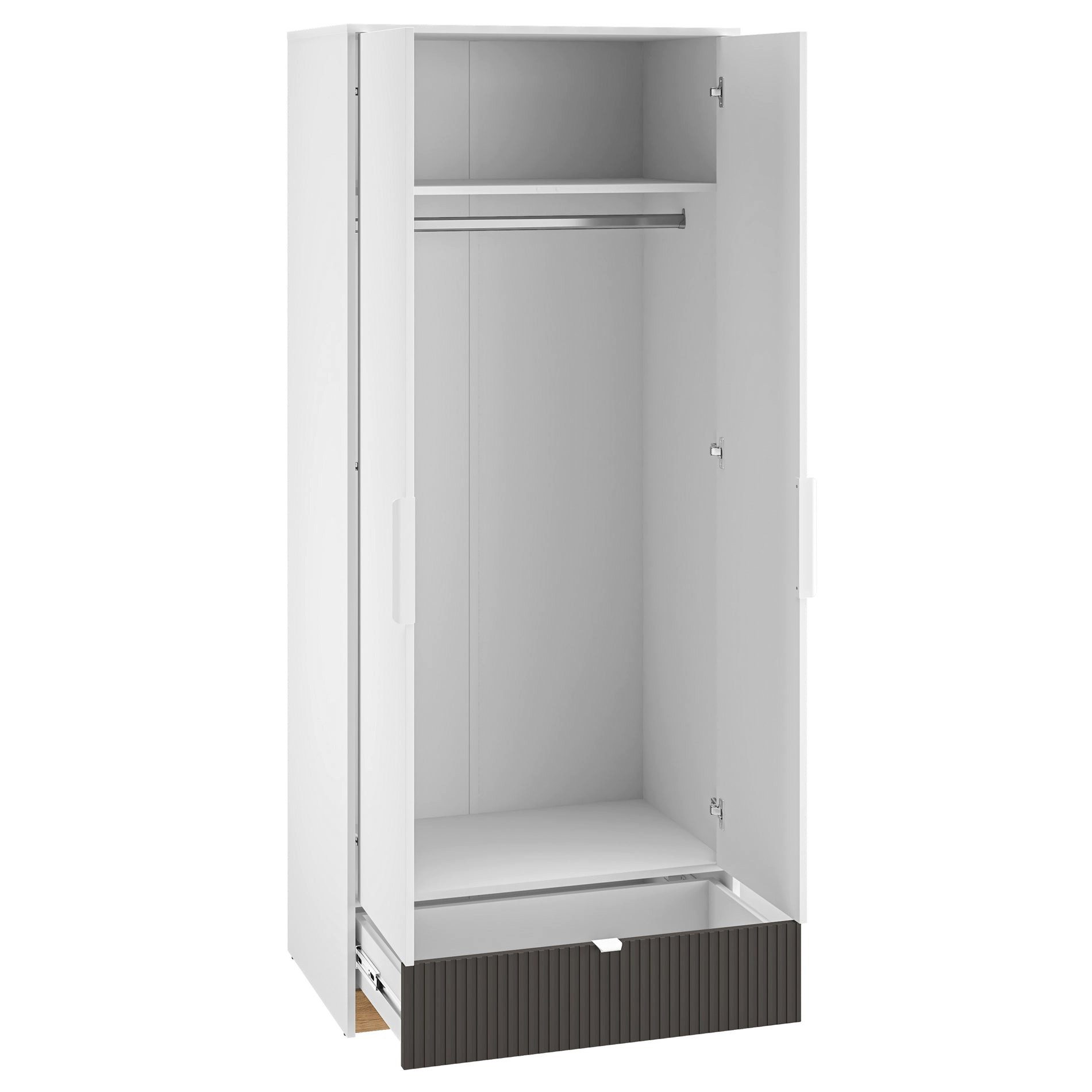 Selsey Kleiderschrank TORINO Kleiderschrank Torino, 2 Türen, 82 cm, Honey Castello