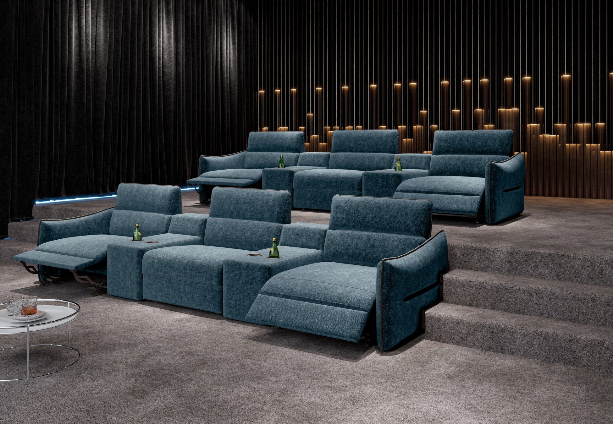 moebeloutlet.de 3-Sitzer Prisma Heimkino Sofa 3 Sitzer Cielo, Kinosofa zum relaxen