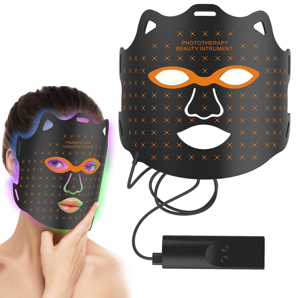 Dermaroller Rotlichttherapie für das LED-Gesichtsmaske Fernbedienung 7 Farben