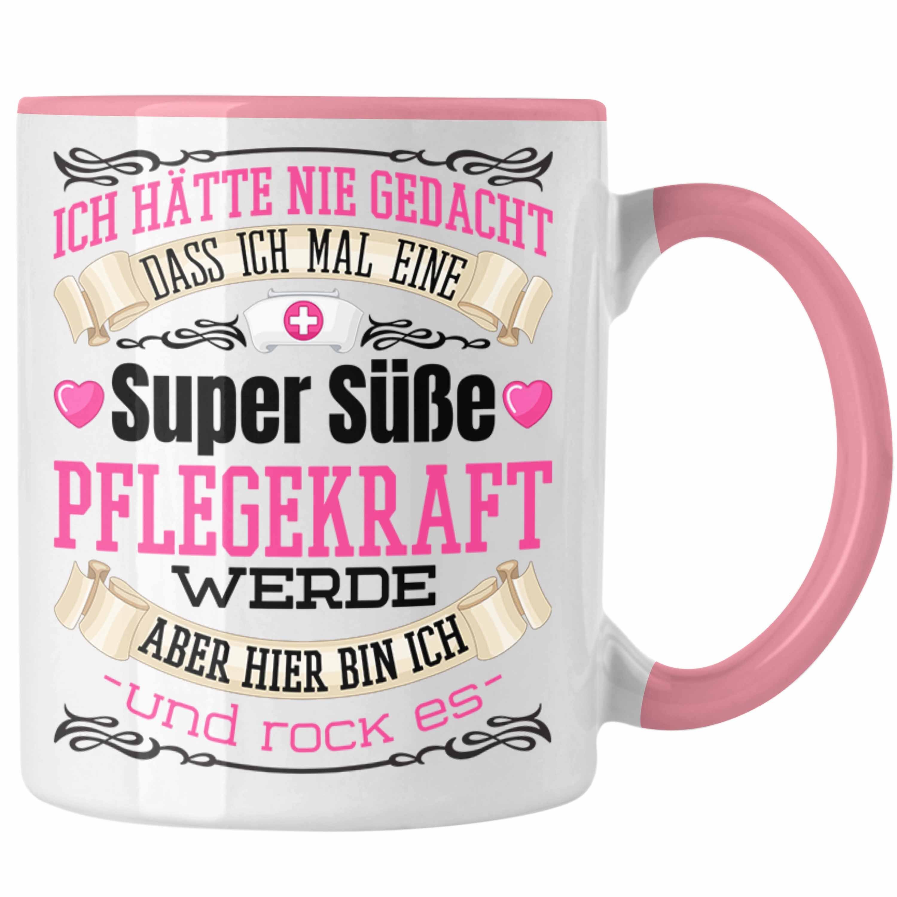 Trendation Tasse Pflegekraft Tasse Geschenk Altenpflegerin Frauen Geschenkidee Pflegekr