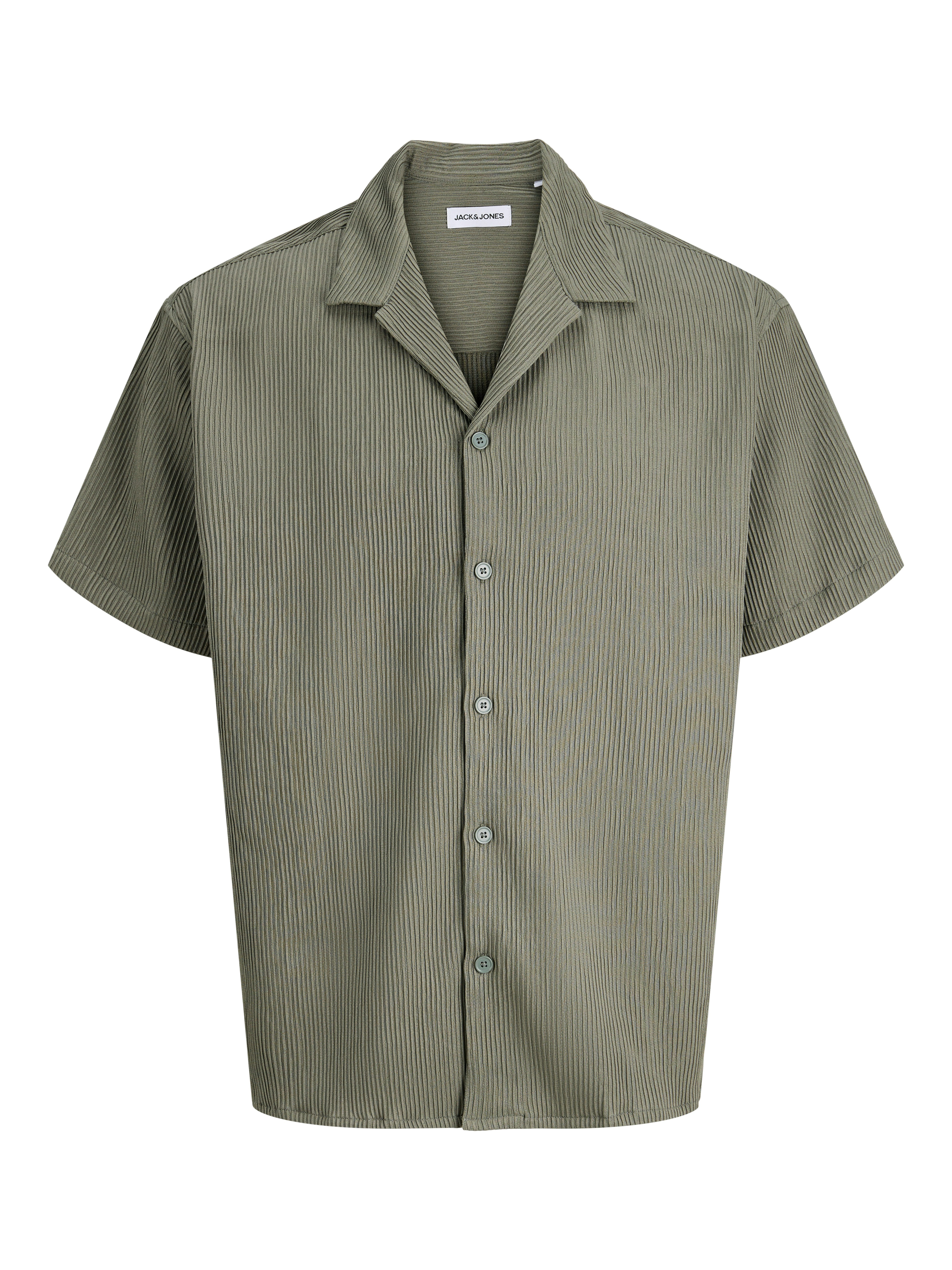 Jack & Jones Kurzarmhemd JJEHARRISON RESORT SHIRT SS SN Materialmix mit Stretch, loose fit – Bild 5 von 5