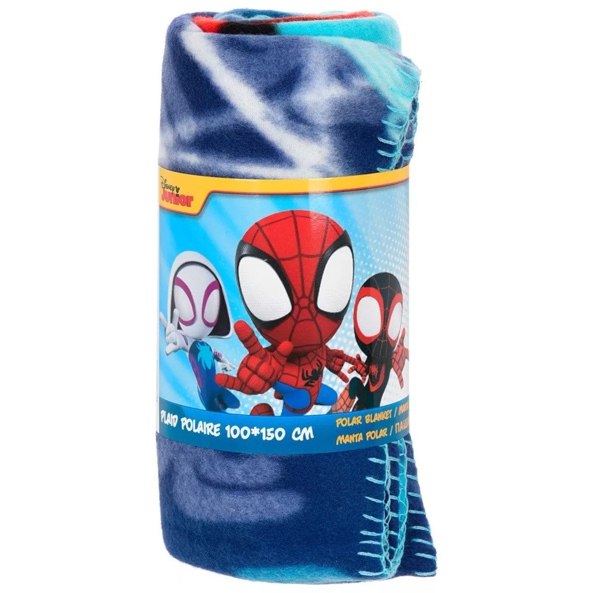 Wohndecke Spiderman Fleecedecke 100x150cm – Spidey Kuscheldecke, Spiderman, Geschenkidee für Mädchen und Jungen
