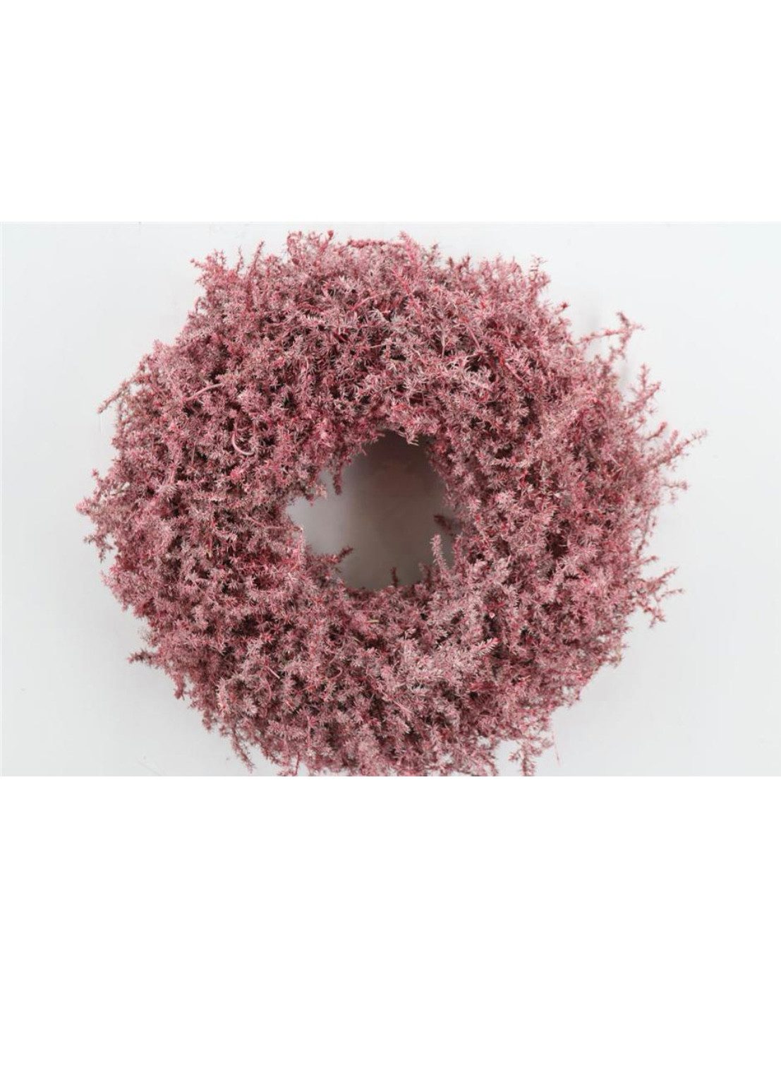 Dekokranz Asperagus Kranz gewachst rosa D ca 35 cm