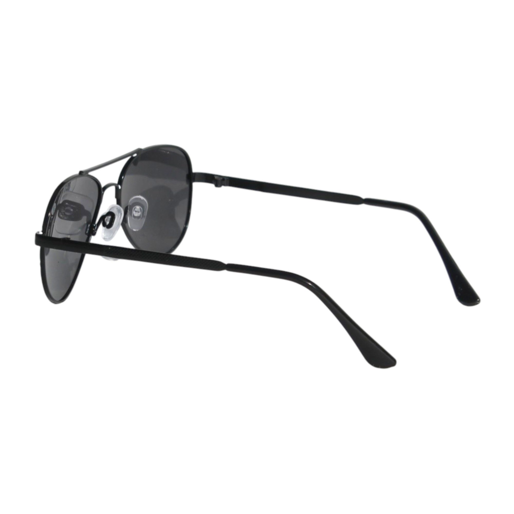 Rennec Sonnenbrille Kinder Pilotenbrille Polarisiert Jungen Mädchen 6 bis 11 Jahre (inklusive Brillenbeutel) Gläser UV400 Schwarz Getönt, stabiles Metallgestell