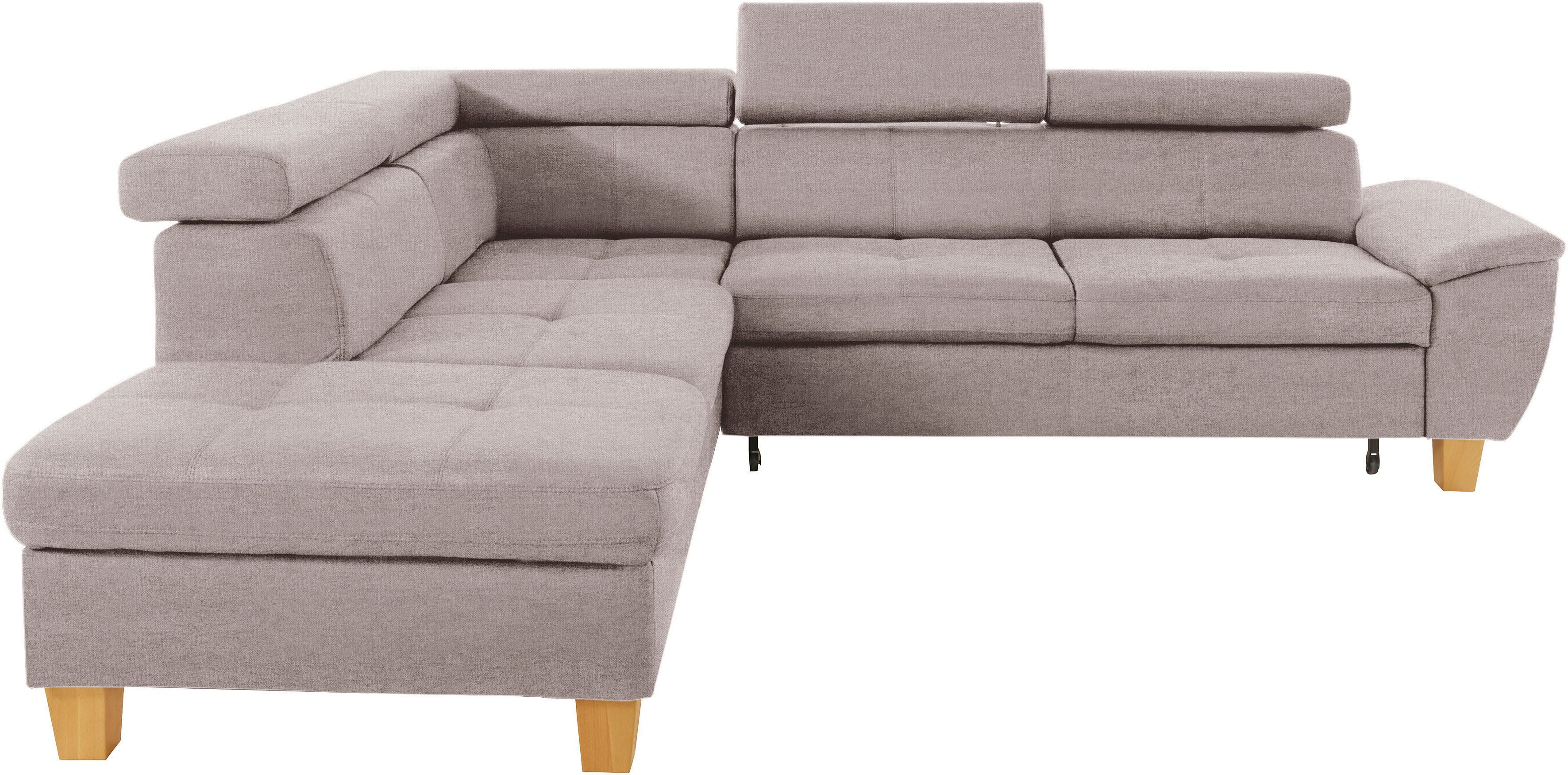 wahlweise Ecksofa sofa Enya, inklusive Kopfteilverstellung, exxpo Bettkasten und - fashion Bettfunktion