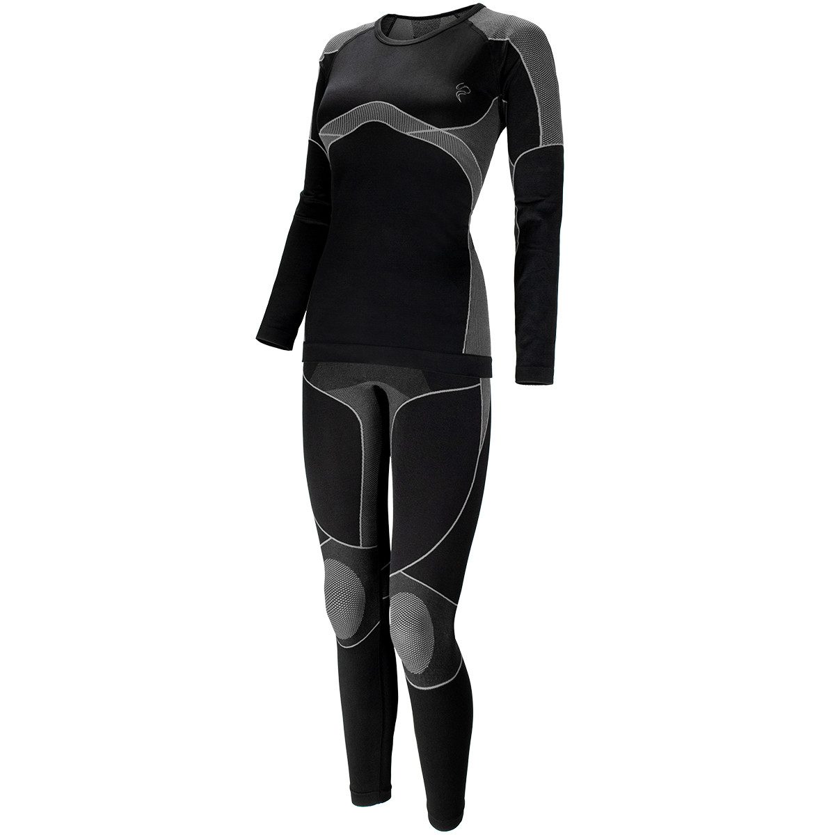 Seamless Shirt Damen Thermounterwäsche Set Seamless Funktionsunterwäsche