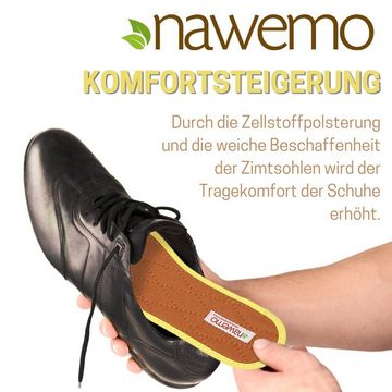 Nawemo Einlegesohlen Zimtsohlen Nawemo "braun", normale Passform, 5er Pack, reduzieren die Schweißbildung, neutralisieren unangenehme Gerüche