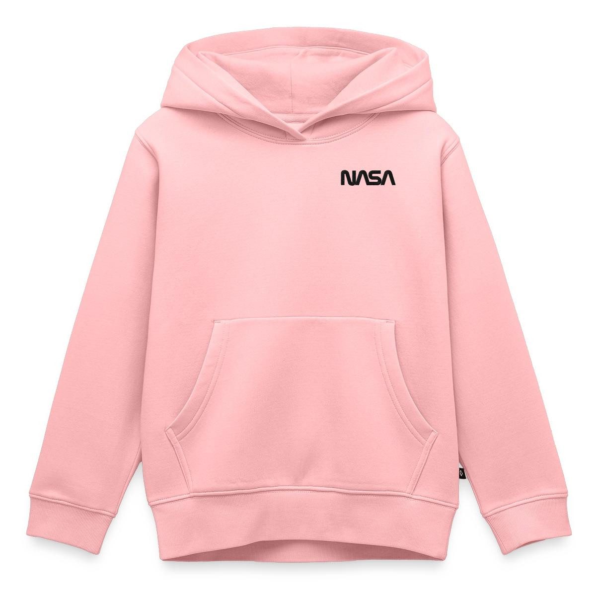 Hoodie NASA Logo Klein Schwarz Stick Kinder Premium Hoodie