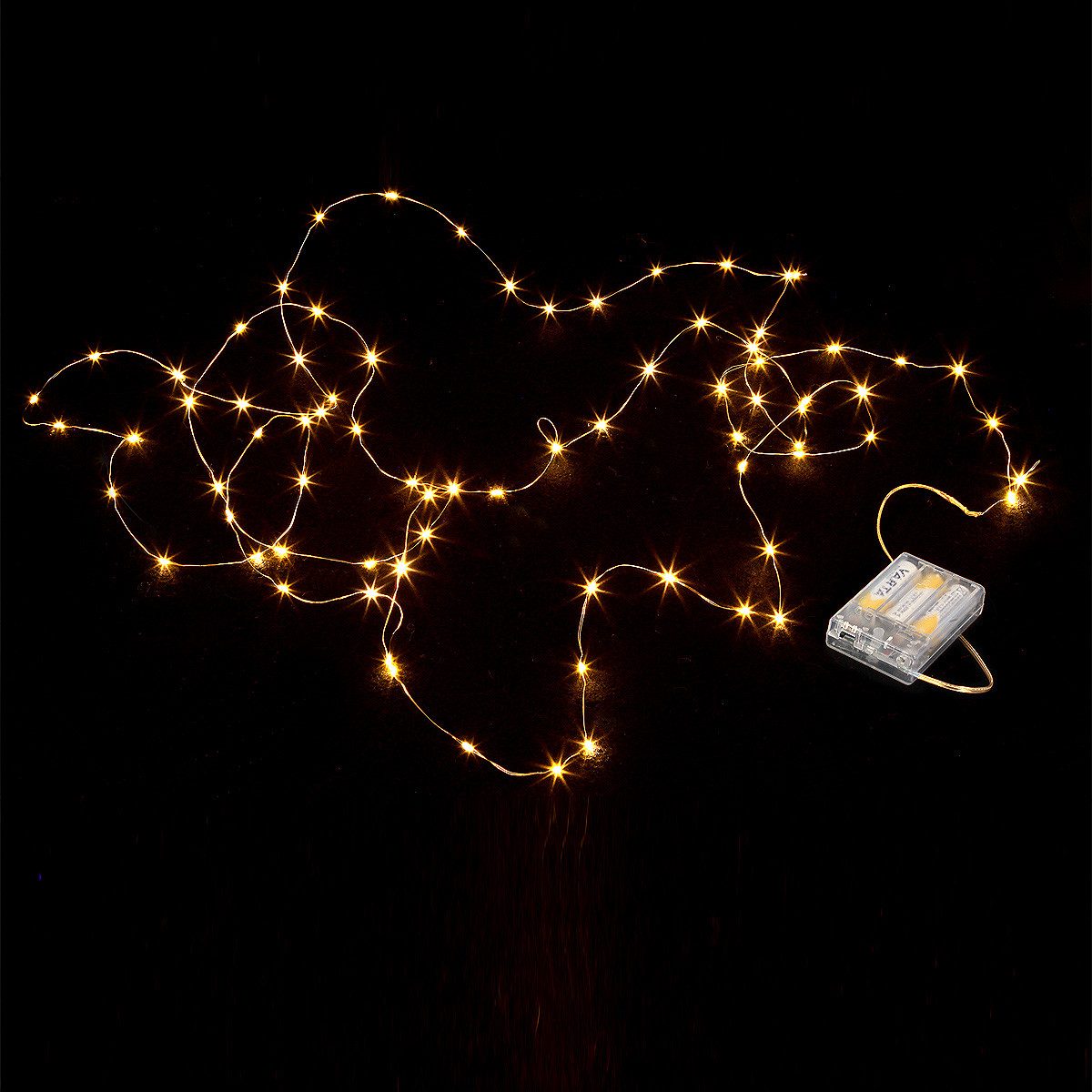 Ambiente Haus LED Außen-Tischleuchte LED-Lichterkette, LED fest integriert, Warmweiß