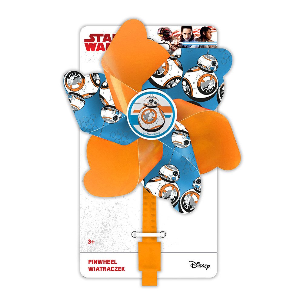 Seven Polska Windrad STAR WARS BB8 Lenker-Windrad, Drehspaß für Roller und Fahrrad