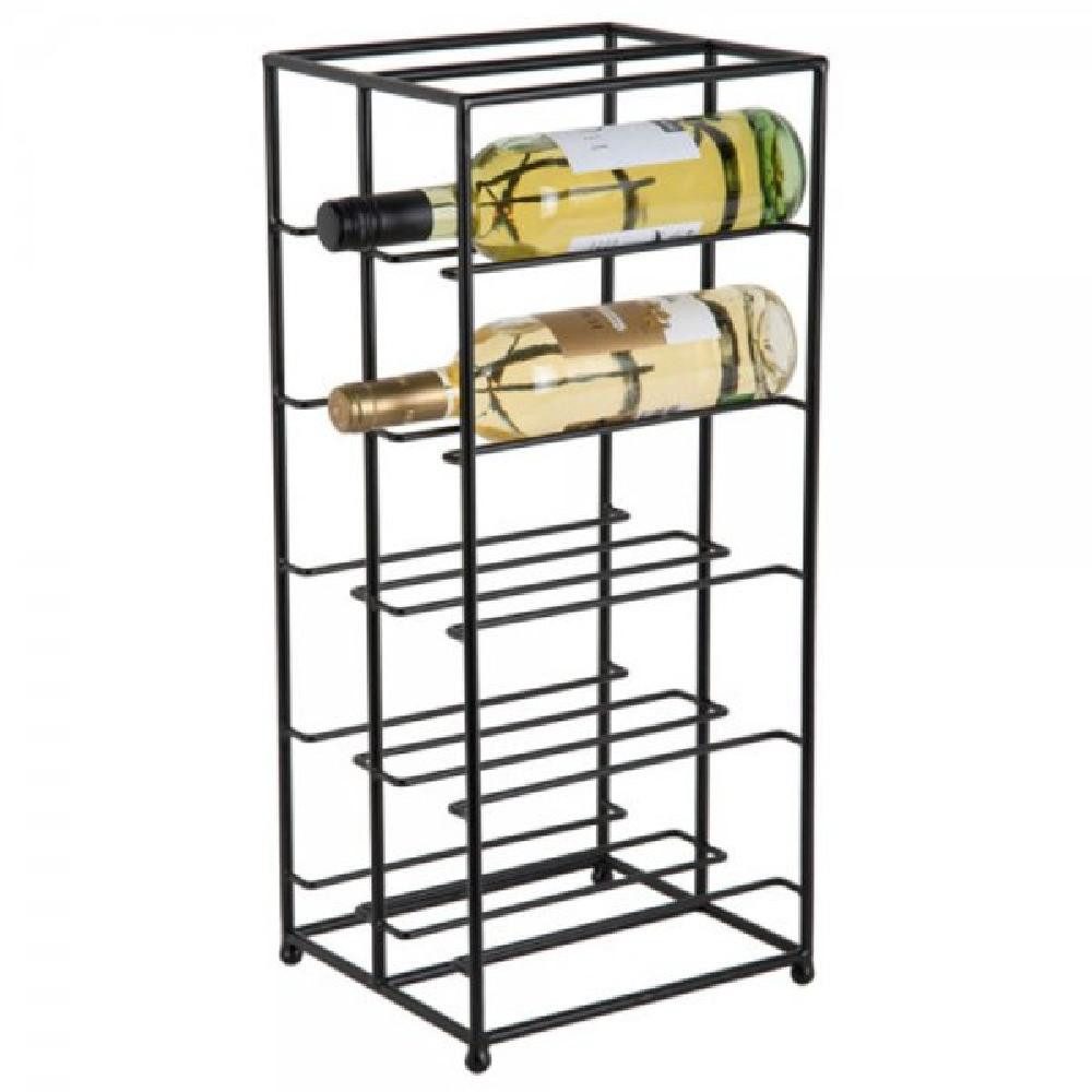 Present Time Weinregal Weinregal Wine Rack Dual Floor Matt Schwarz