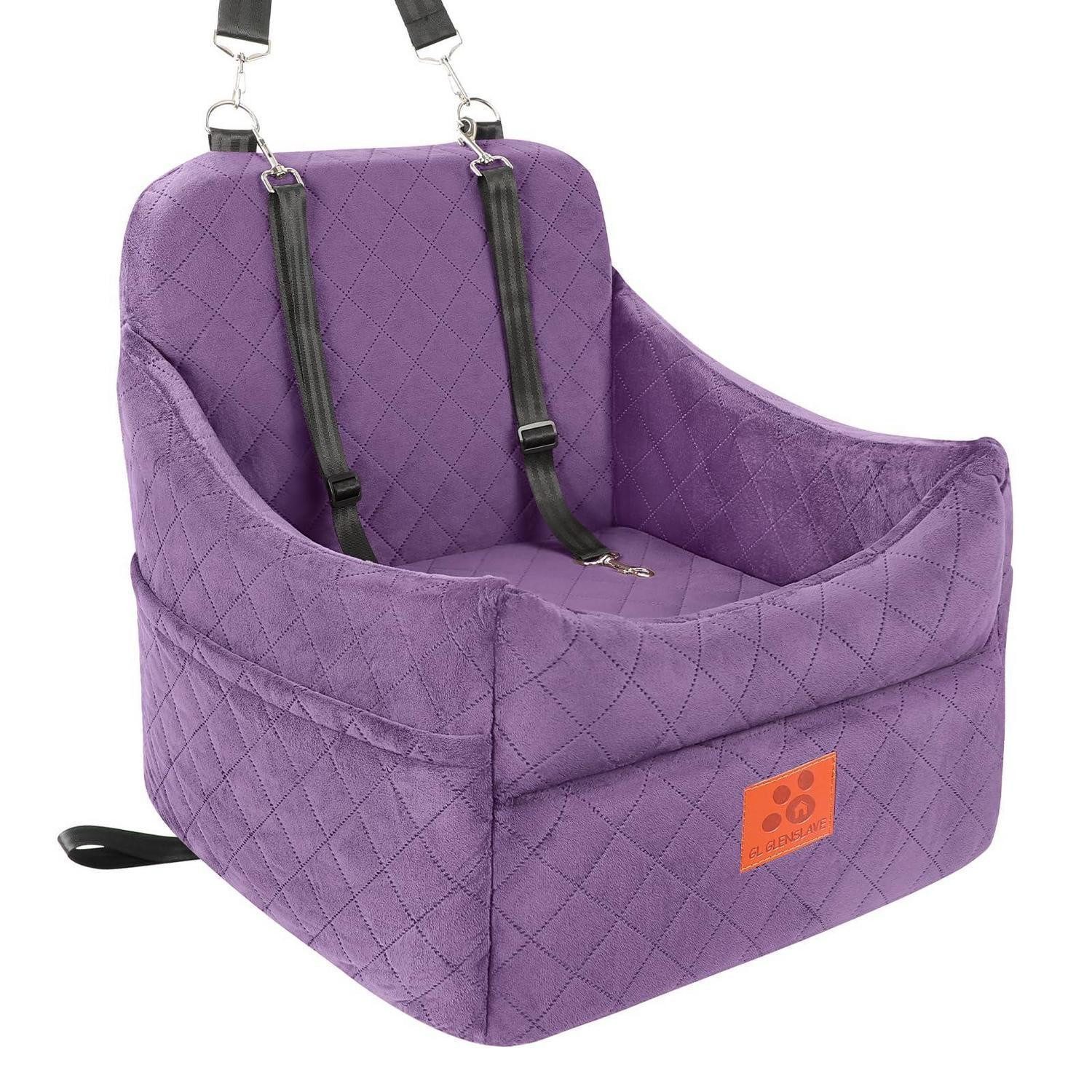 LuxusKollektion Hunde-Autositz Hundeautositz klein mittel abnehmbar 35 Pfund Lila