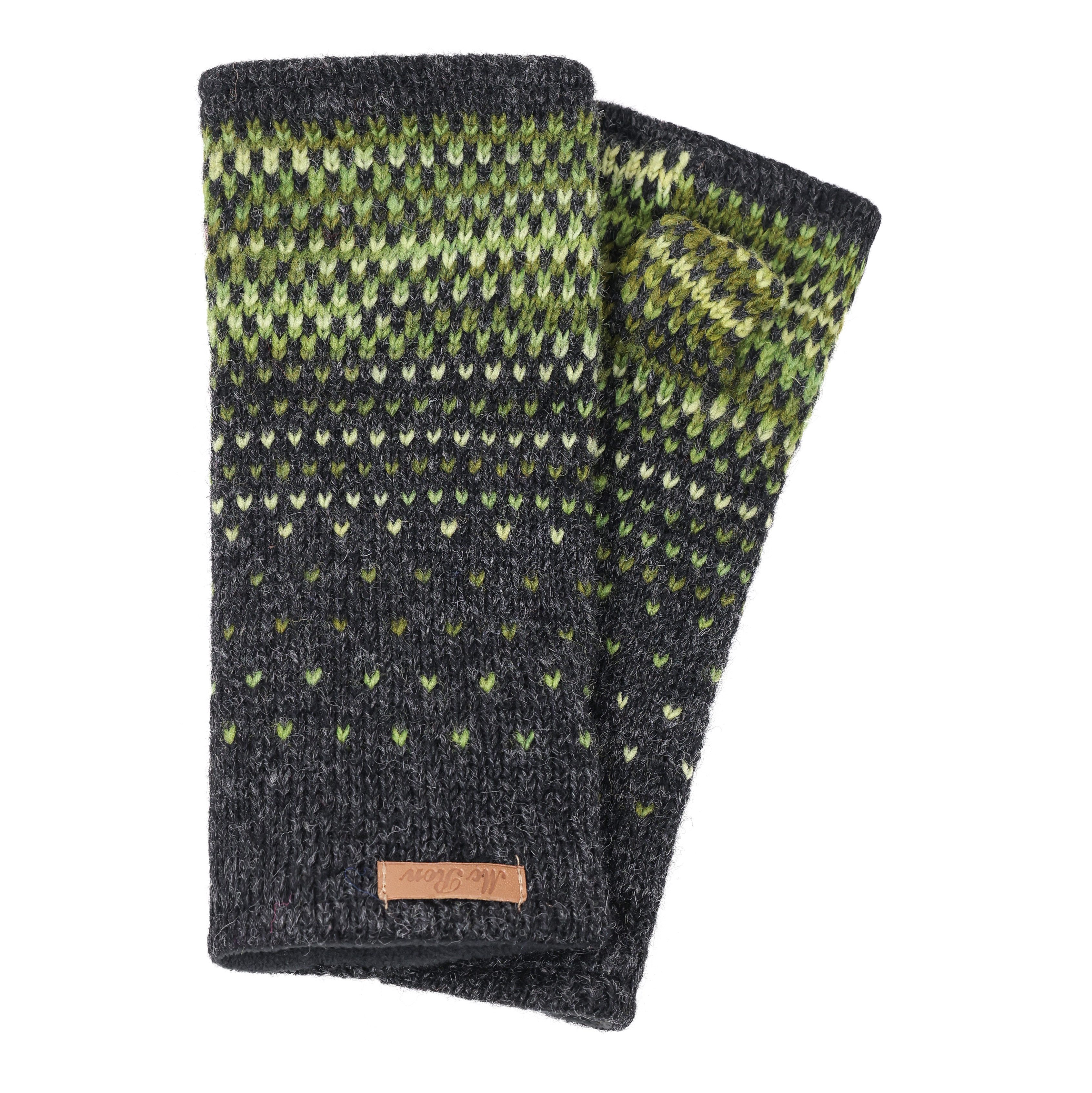 McRon Защитные манжеты Pulswärmer Modell Ida mit Daumen, mit hohem Schurwoll-Anteil, komplett mit Fleece gefüttert