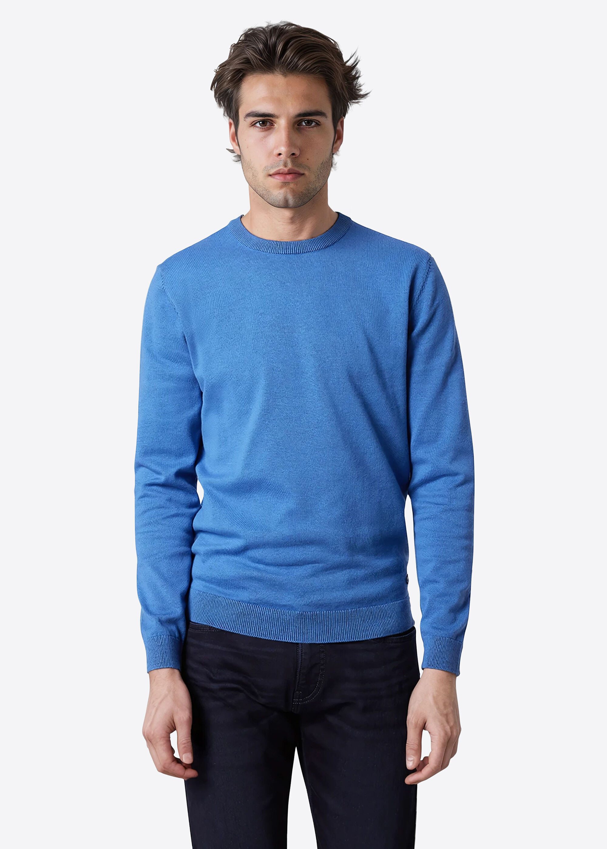 Pierre Cardin Rundhalspullover mit Rundhalsausschnitt günstig online kaufen