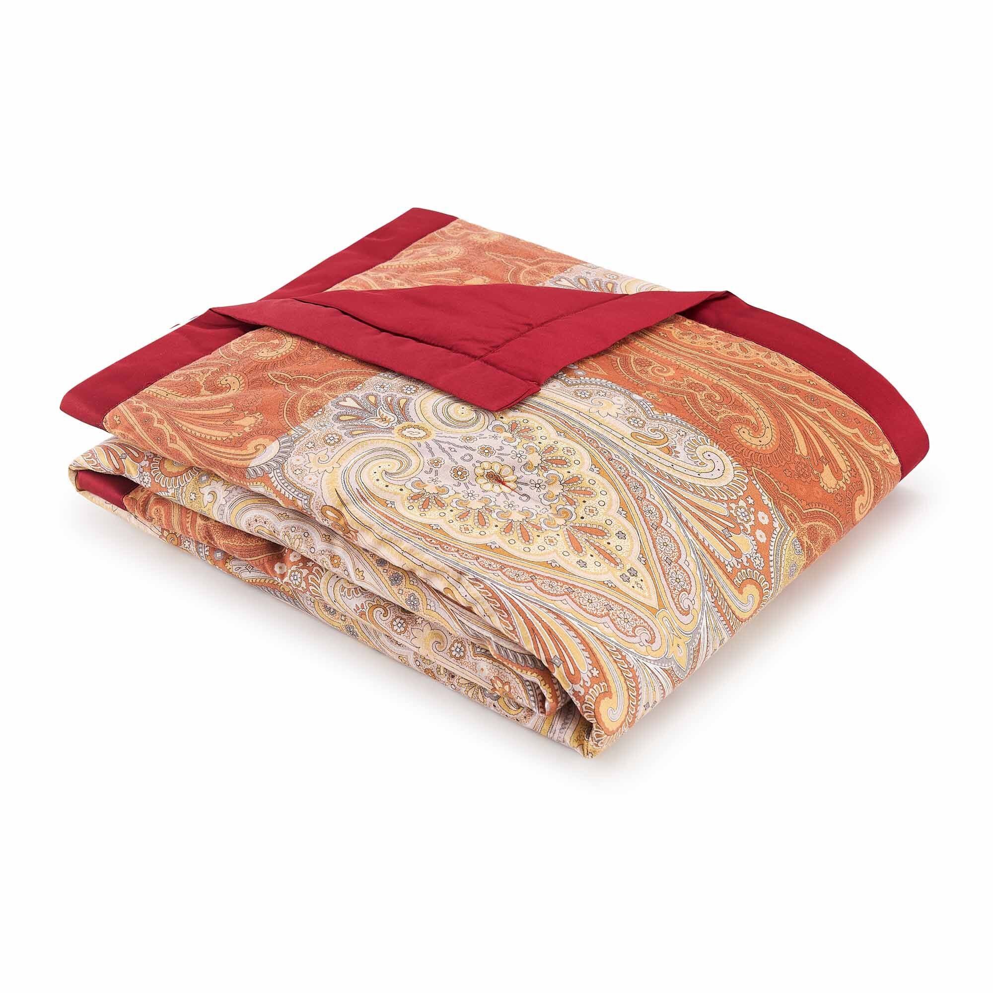 Plaid ISOLABELLA, Bassetti, aus Baumwolle mit Paisleymuster