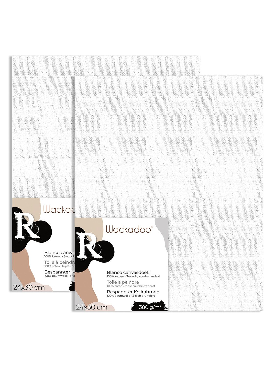 Wackadoo Living Leinwand ART, FSC® Holz Leinwand Canvas mit 17mm Stärke, 380g/m², 3-fach grundiert