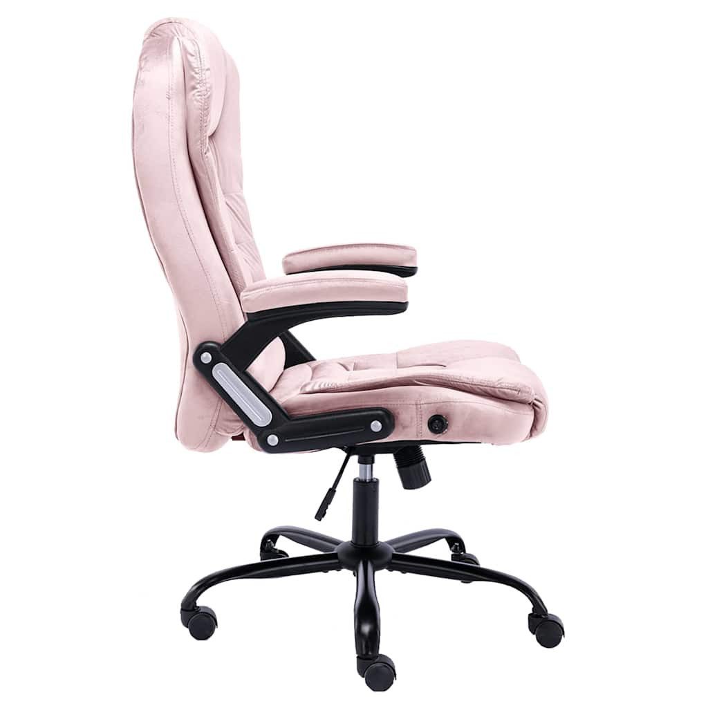 vidaXL Bürostuhl Bürostuhl Rosa Samt (1 St)